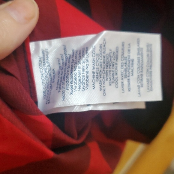 Chaps Icon Black Red Plaid Long Sleeve Casual Button‎ Down Sz. 3X Shirt Tunic - Picture 10 of 12